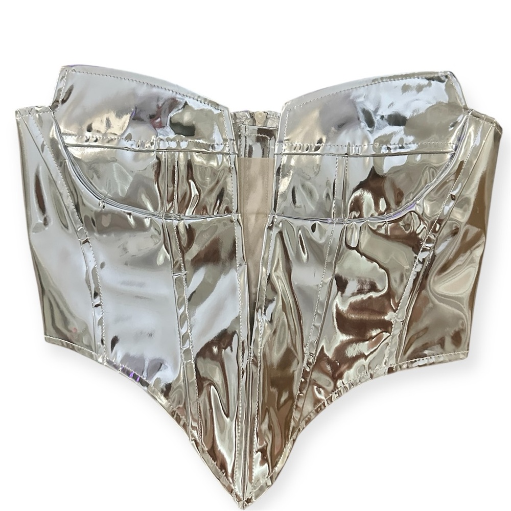 Forever 21  Silver Corset Top